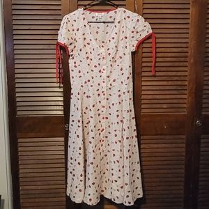 Medium 50s style Unique Vintage Ladybug Dress